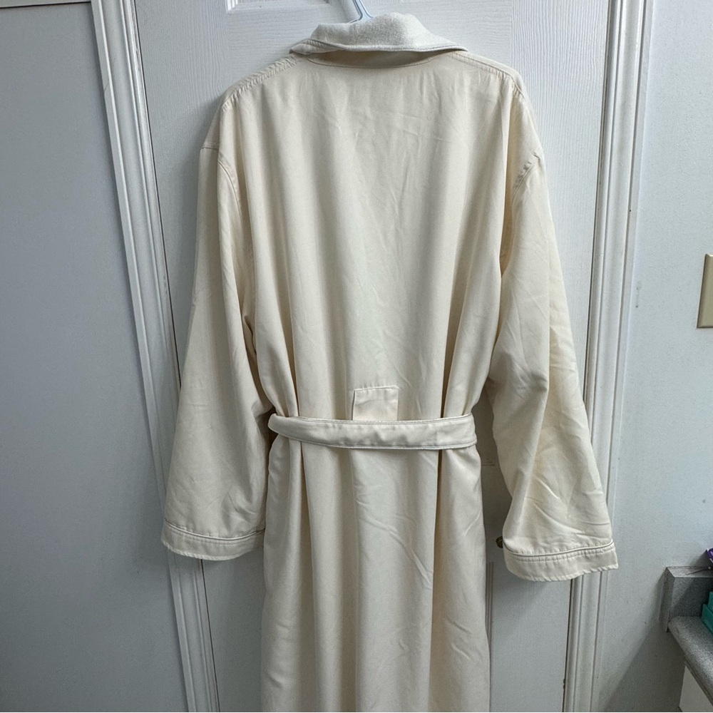Maje Princess Cruise Lotus Spa Robe Cream Textured Luxury Resort Bathrobe Unisex - Picture 12 of 12